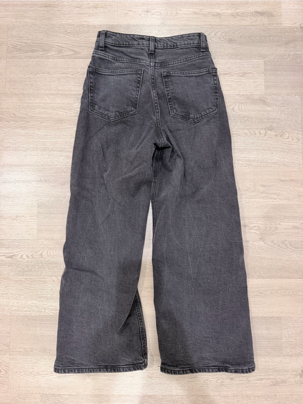 H&M Black Wide Leg Flare Jeans